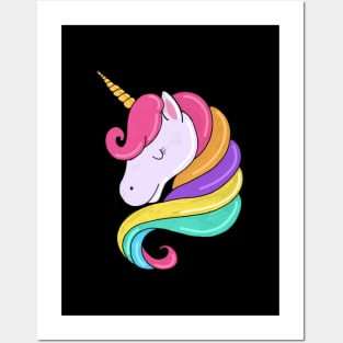 Pretty Unicorn Art Posters and Art